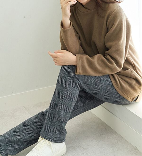 BELLUNA（ベルーナ）の「まるではく毛布！静電防止付裏ファーイージーパンツ（フルレングスパンツ）」｜詳細画像