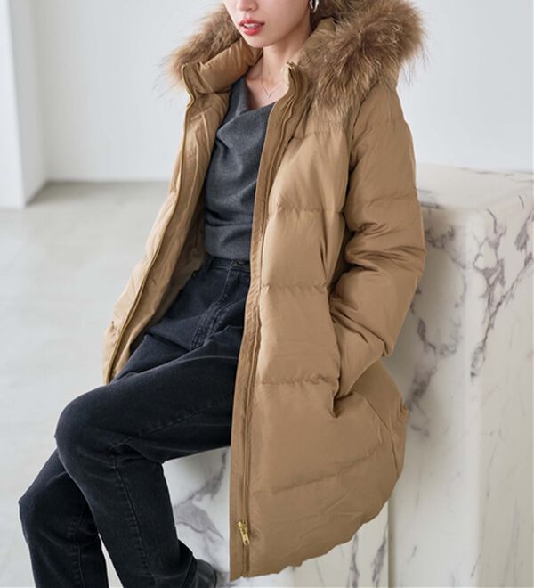 RANAN（ラナン）の「リアルファー付ダウンコート（ダウンコート・ジャケット・ベスト）」｜詳細画像