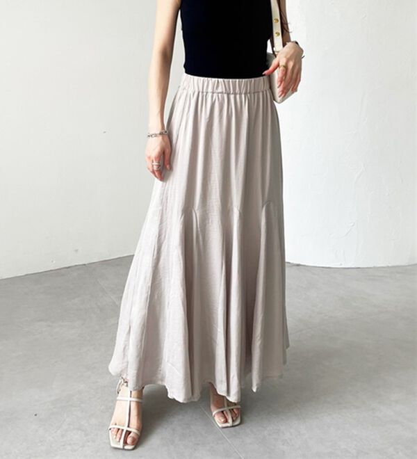 GeeRA（ジーラ）の「切替フレアーロングスカート（ロングスカート）」｜詳細画像