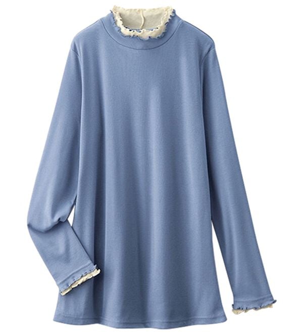 BELLUNA（ベルーナ）の「重ね着風フリル衿プルオーバー（カットソー）」｜詳細画像