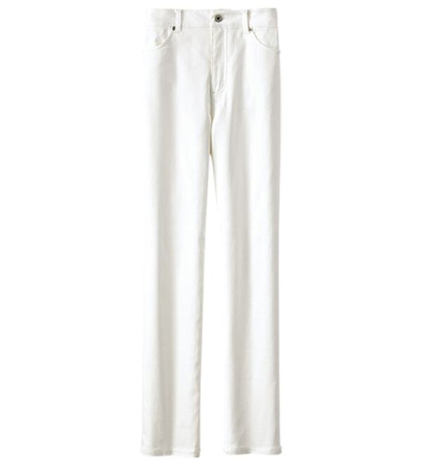 BELLUNA（ベルーナ）の「サラリ速乾！綿サテンストレッチカラーパンツ（フルレングスパンツ）」｜詳細画像