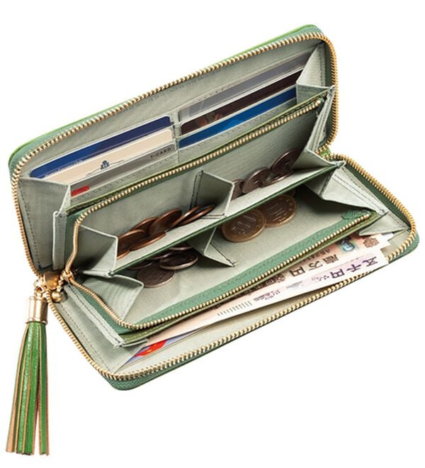 「豊岡工房　イタリア製牛革　馬九行久（うまくいく）財布（メンズ財布・パスケース）」｜詳細画像