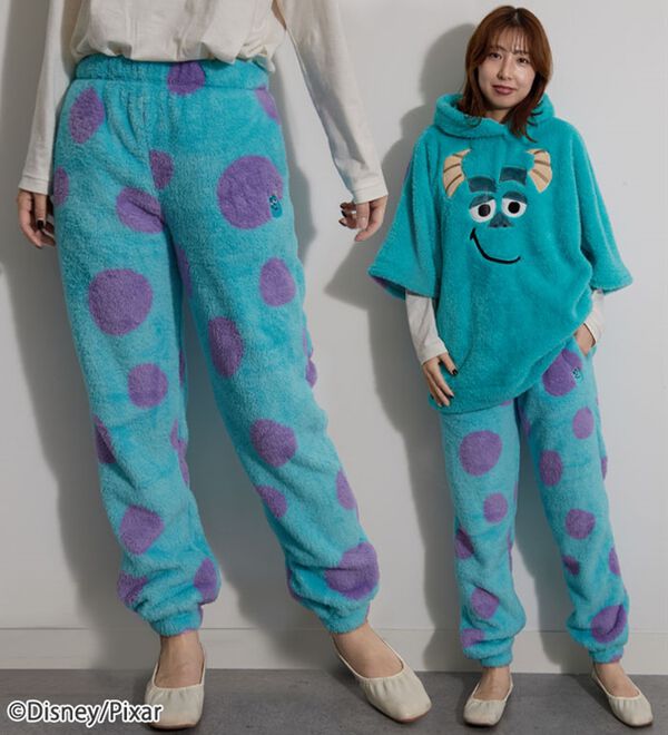 Disney＞【モンスターズ・インク（サリー）】両面ボアパンツ