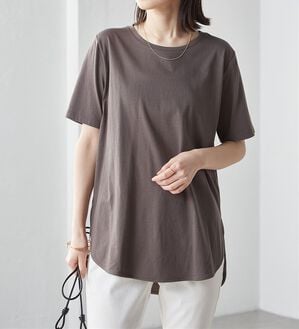 RANAN（ラナン）の「＜ＢＣ＞綿１００％ひんやりラウンドヘムプルオーバー（カットソー）」｜詳細画像