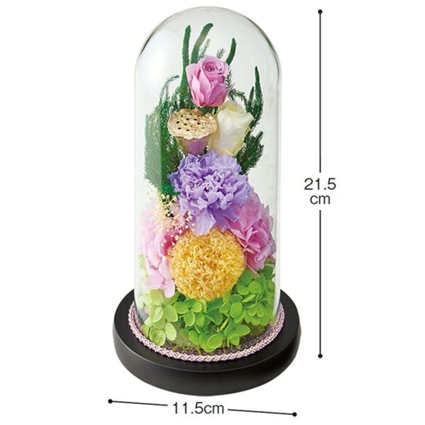 「お手入れ簡単ドーム型プリザーブド仏花（仏壇・仏具）」｜詳細画像