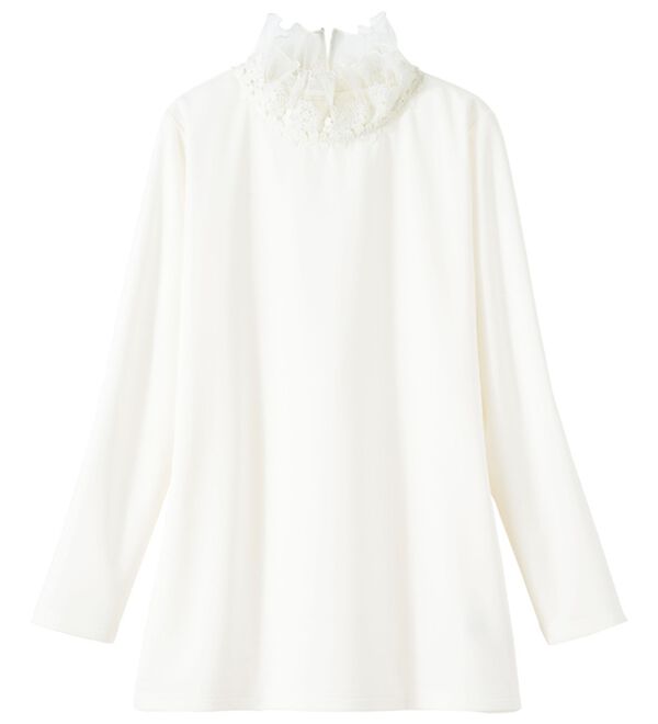 ルフラン（ルフラン）の「パッと華やか＊暖かネックプルオーバー（カットソー）」｜詳細画像