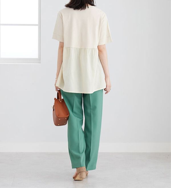 BELLUNA（ベルーナ）の「ギャザー切替デザイン細見えチュニック（チュニック）」｜詳細画像