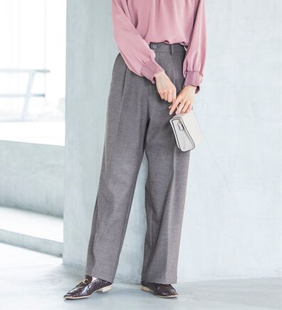 RANAN（ラナン）の「静電気防止・抗菌防臭！キレイ見えにこだわったワイドパンツ（フルレングスパンツ）」