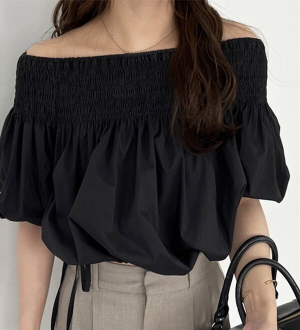 GeeRA（ジーラ）の「ドロストオフショルブラウス（ブラウス）」｜詳細画像