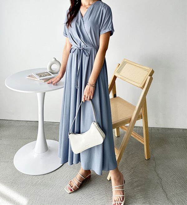 GeeRA（ジーラ）の「カシュクールフレアーワンピース（その他ワンピース）」｜詳細画像