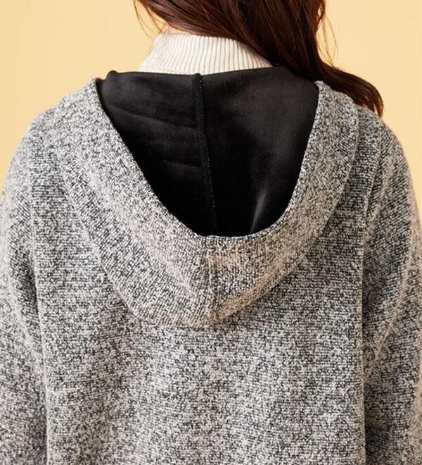 BELLUNA（ベルーナ）の「裏ベロア素材フードデザインコート（ロングコート）」｜詳細画像