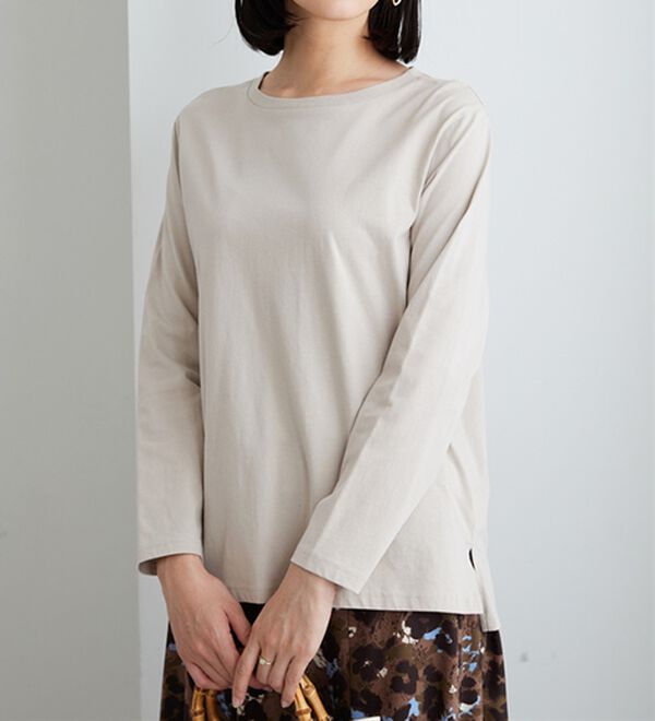 BELLUNA（ベルーナ）の「綿１００％大人顔サマ見えプルオーバー（カットソー）」｜詳細画像