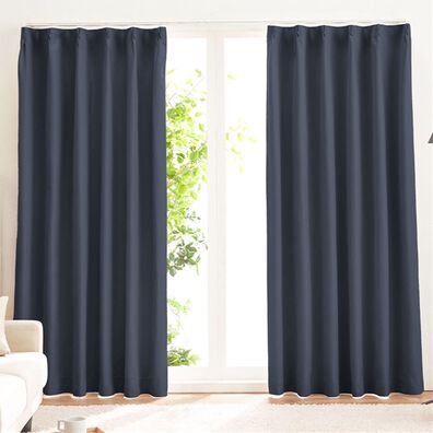 iellio（イエリオ）の「１００％遮光＆防音＆断熱保温カーテン＜２枚組・１００％遮光（１級遮光）・洗える・無地・形状記憶加工・新生活・コスパ＞（ドレープカーテン）」