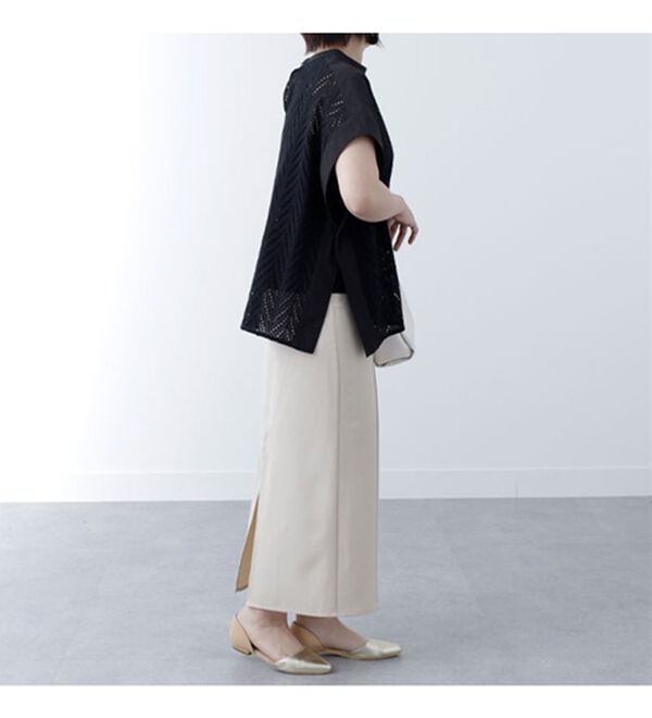 BELLUNA（ベルーナ）の「リーフ刺しゅうブラウス（ブラウス）」｜詳細画像