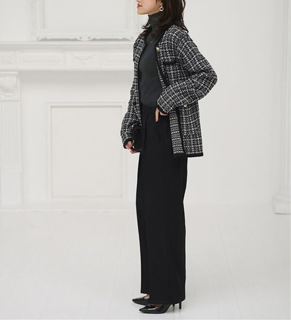 BELLUNA（ベルーナ）の「ハピネスコットン１００％&times;吸湿発熱リブタートルニット＜＆ｃｏｃｏｃｈｉ＞（ニット・セーター）」｜詳細画像