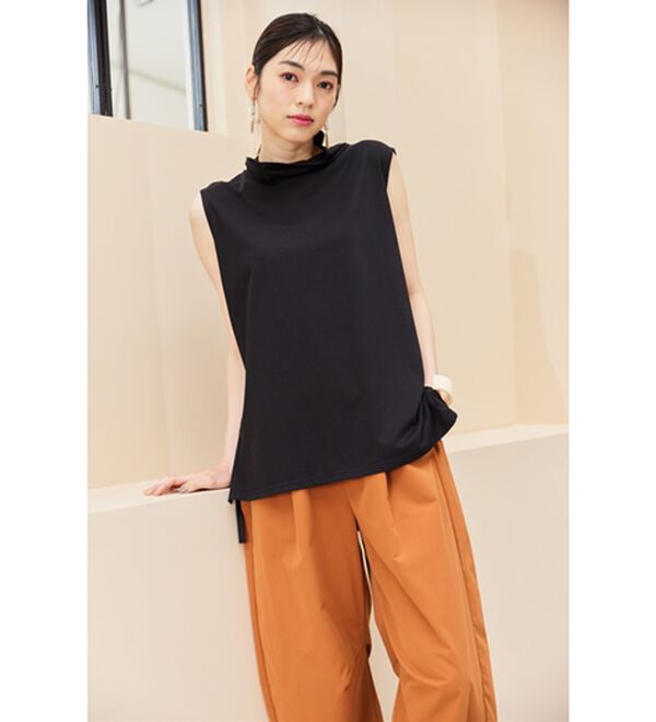 RANAN（ラナン）の「スリーブレスハイネックプルオーバー（カットソー）」｜詳細画像