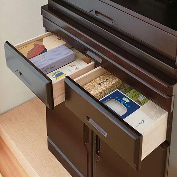 「セットでお得　天然木モダン風仏壇（仏壇・仏具）」｜詳細画像