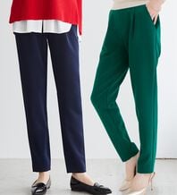 RANAN（ラナン）の「【選べる股下】美脚シルエットタックパンツ（股下６１・６５ｃｍ）（フルレングスパンツ）」