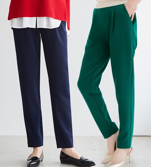 選べる股下】美脚シルエットタックパンツ（股下61・65cm