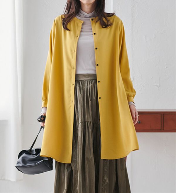 RANAN（ラナン）の「２ＷＡＹボタン使いフレアーブラウス（ブラウス）」｜詳細画像