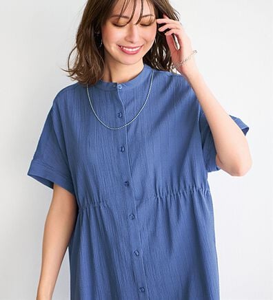 BELLUNA（ベルーナ）の「シアージャカード素材ペプラムチュニック（チュニック）」
