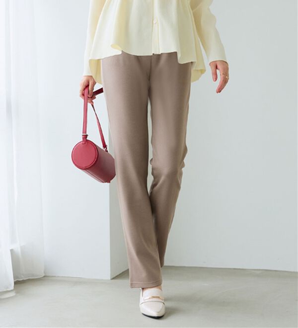 BELLUNA（ベルーナ）の「【選べる股下】ジャストフィットらくらくパンツ（フルレングスパンツ）」｜詳細画像