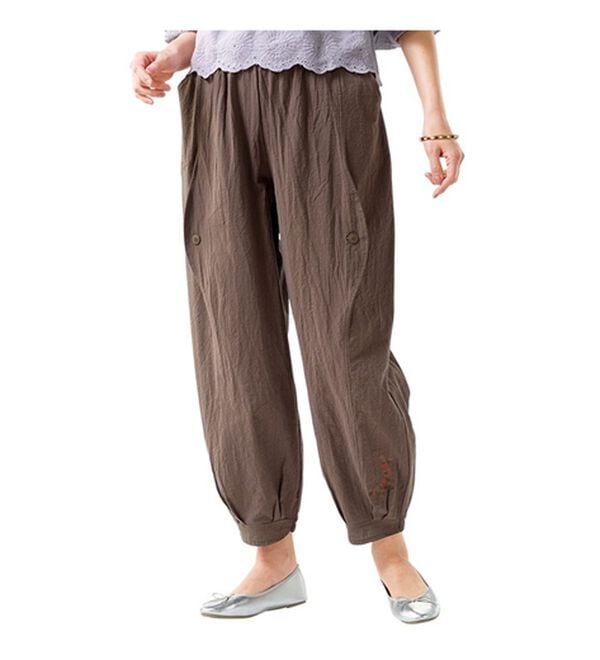 ルフラン（ルフラン）の「【２本組】さらり綿素材デザインパンツ（フルレングスパンツ）」｜詳細画像