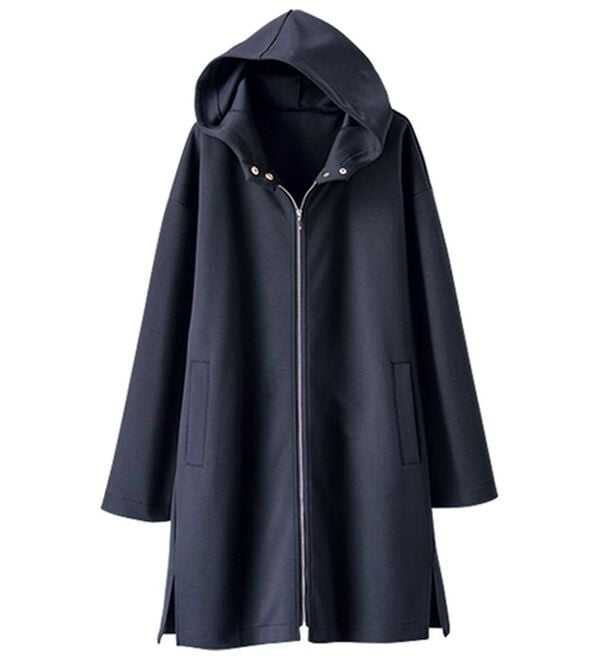 BELLUNA（ベルーナ）の「衿デザインロング丈パーカー（パーカー）」｜詳細画像