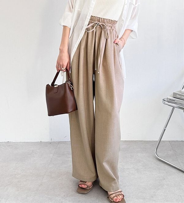 GeeRA（ジーラ）の「【体型カバー】上品なのにラクちんワイドパンツ（フルレングスパンツ）」｜詳細画像