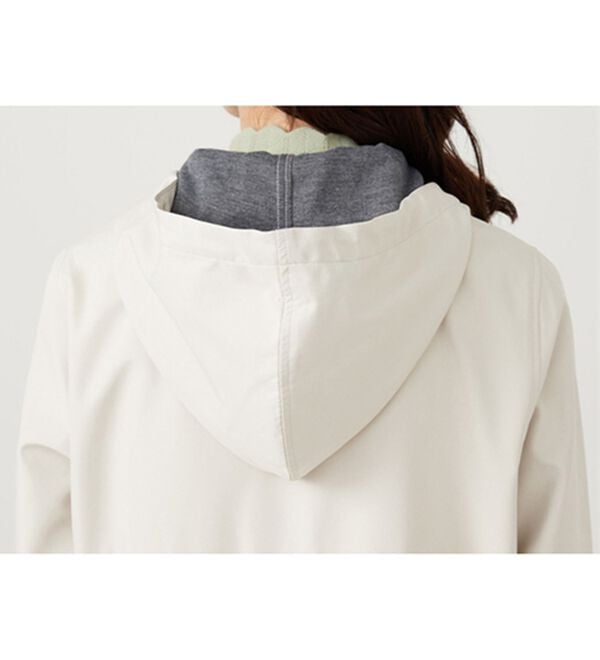 BELLUNA（ベルーナ）の「はっ水加工ボンディング素材ロング丈パーカー（ハーフコート）」｜詳細画像