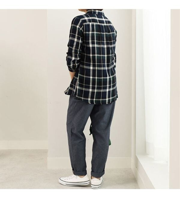 BELLUNA（ベルーナ）の「ダブルガーゼ素材オーバーブラウス（ブラウス）」｜詳細画像