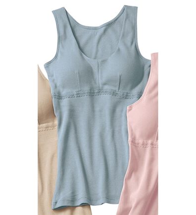 「優しい温もりオーガニックコットンブラキャミ（肌着・インナーウェア）」