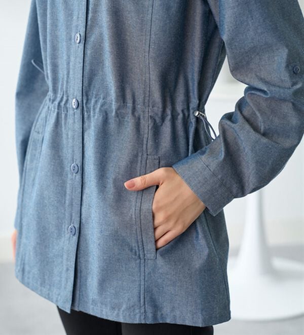 BELLUNA（ベルーナ）の「デニム調デザインパーカー（パーカー）」｜詳細画像