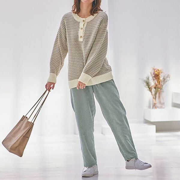 BELLUNA（ベルーナ）の「前後２ＷＡＹで着られるカラフルニット（ニット・セーター）」｜詳細画像