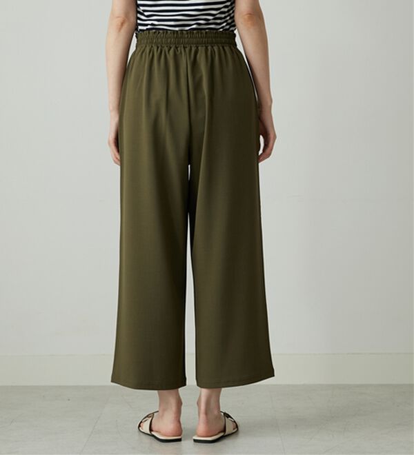 BELLUNA（ベルーナ）の「【接触冷感/UVカット/吸水速乾/イージーケア】カナパストレッチ素材ワイドパンツ（ワイドパンツ・ガウチョ）」｜詳細画像