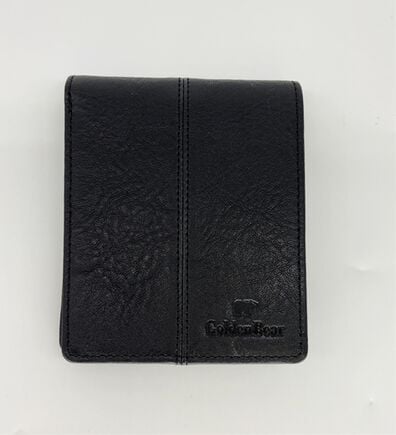 「＜ゴールデンベア＞イタリアンレザー折り財布（メンズ財布・パスケース）」