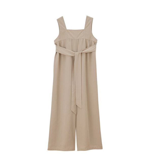 GeeRA（ジーラ）の「リネンタッチリボンサロペットパンツ（オールインワン）」｜詳細画像