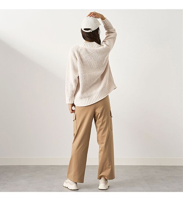 BELLUNA（ベルーナ）の「モール素材チャンキーニットプルオーバー（ニット・セーター）」｜詳細画像