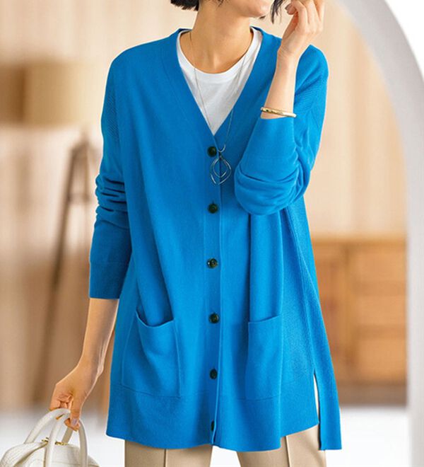 BELLUNA（ベルーナ）の「ふんわりカシミヤタッチニットカーディガン（ニットカーディガン）」｜詳細画像