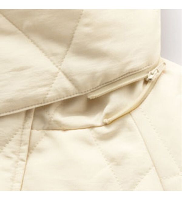 RANAN（ラナン）の「２ｗａｙボリューム袖ライトダウンキルティングアウター（ハーフコート）」｜詳細画像