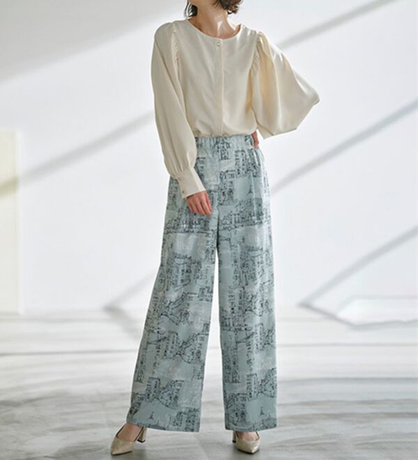 RANAN（ラナン）の「機能付！ギャザーボリューム袖ブラウス（ブラウス）」｜詳細画像