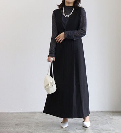 Pierrot（ピエロ）の「ウエストマークジャンパースカート（ジャンパースカート）」