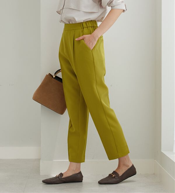 BELLUNA（ベルーナ）の「ダブルクロスタックテーパードパンツ（テーパードパンツ）」｜詳細画像