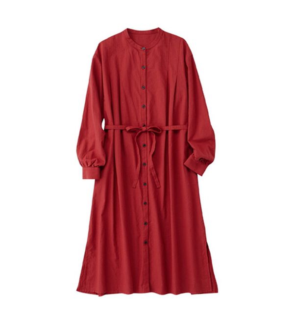 Viola e Viola（ヴィオラ エ ヴィオラ）の「【リンネルコラボ】起毛綿シャツワンピース（シャツワンピース）」｜詳細画像