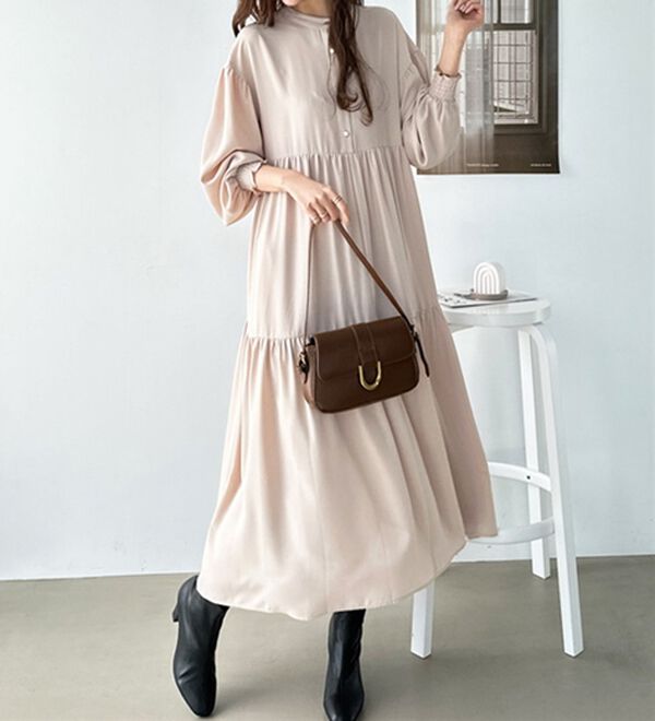 GeeRA（ジーラ）の「前後２ＷＡＹティアードシャツワンピース（シャツワンピース）」｜詳細画像