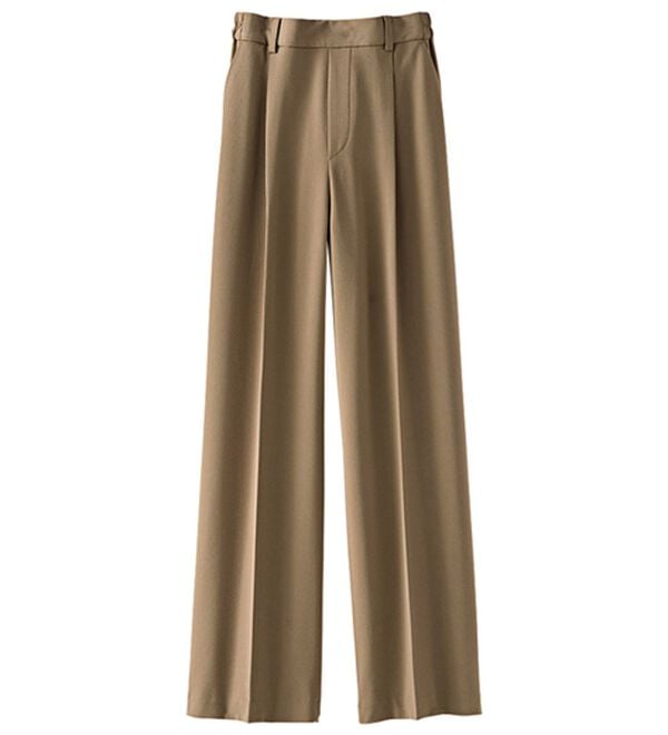 BELLUNA（ベルーナ）の「サマ見え（Ｓ）美脚タック使いワイドパンツ（ワイドパンツ・ガウチョ）」｜詳細画像