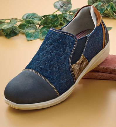 「タビバキ　キルトステッチ４Ｅ配色シューズ（スリッポン）」