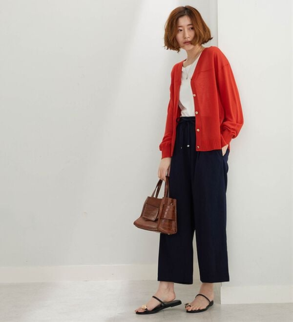 BELLUNA（ベルーナ）の「【快適Ｌａｂ．】シャリ冷！洗える多機能ニットカーディガン（ニットカーディガン）」｜詳細画像