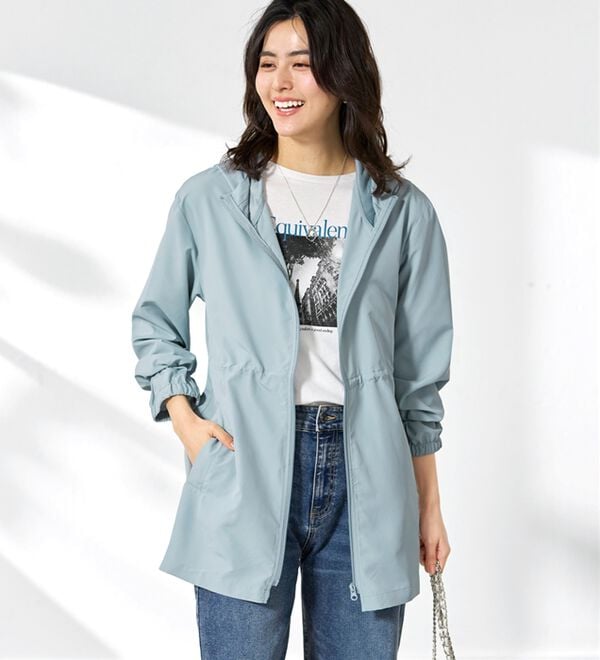BELLUNA（ベルーナ）の「はっ水加工ドロスト使い軽量パーカー（その他ジャケット）」｜詳細画像