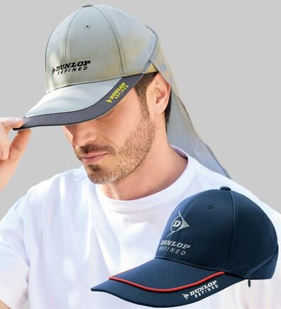 「【２色組】＜ダンロップ・リファインド＞夏にうれしい機能搭載スポーティキャップ（メンズ帽子）」